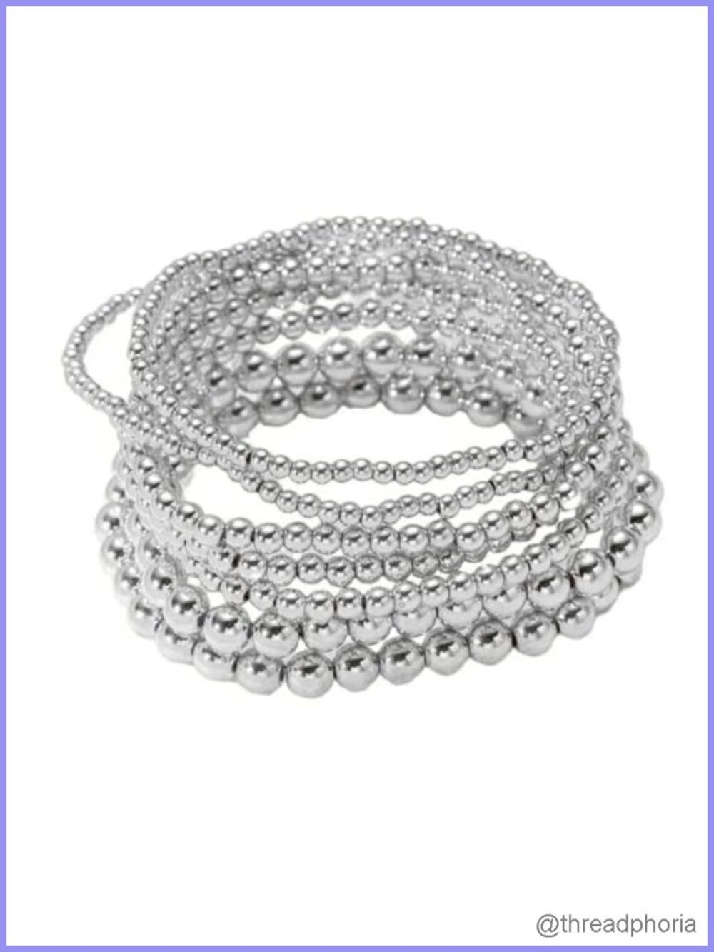 14K Gold Plated Stretch Beaded Bracelet Set Stackable Adjustable for Women
